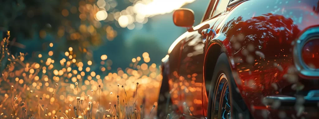 a gleaming car with a flawless paint job shines under the vibrant asheville sunlight.