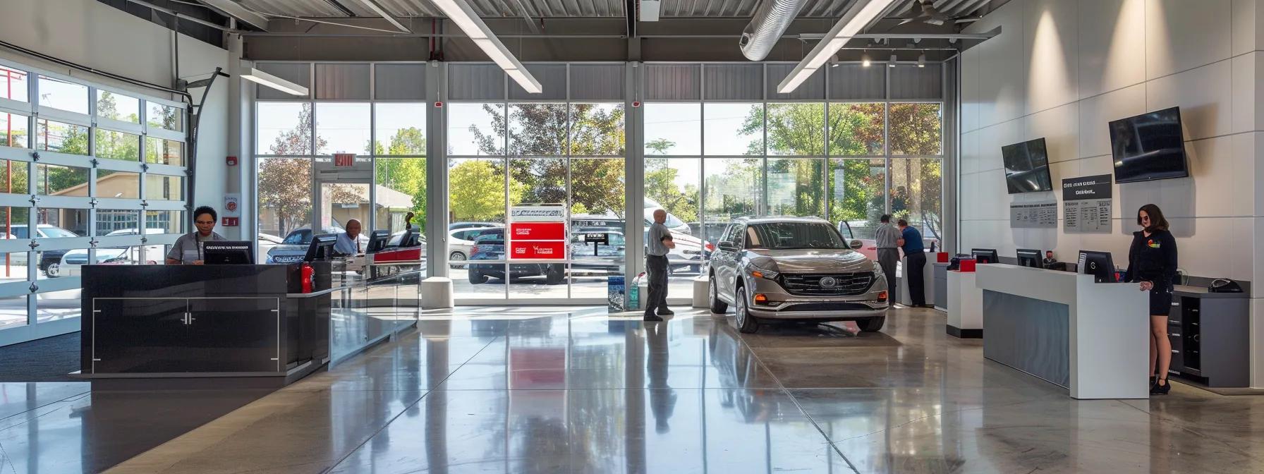 Arriving at the Tinting Service Facility